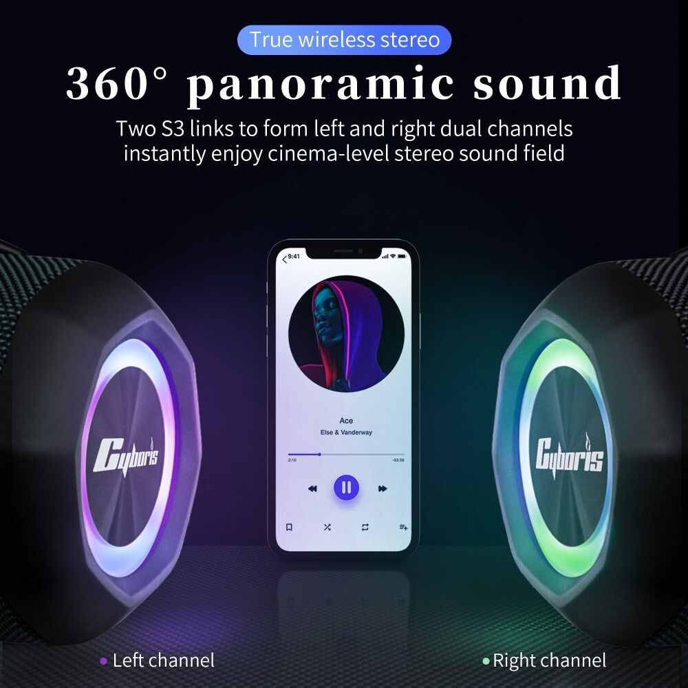 Portable Bluetooth Speaker, IPX7 Waterproof Wireless Speaker with 24W Loud Stereo Sound, Outdoor Speakers with Bluetooth 5.0, 30H Playtime, 66ft Bluetooth Range, Dual Pairing for Home, Travel