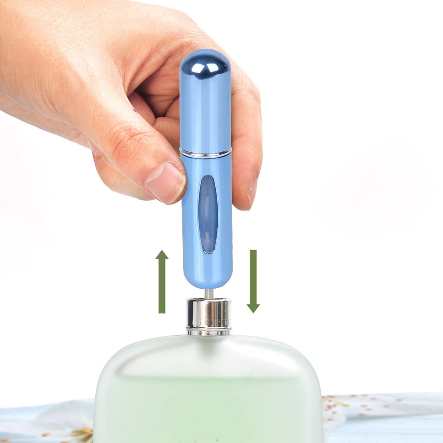 Portable Mini Refillable Perfume Atomizer Bottle Atomizer Travel Size Spray Bottles Accessories, 5ml(8 pack)