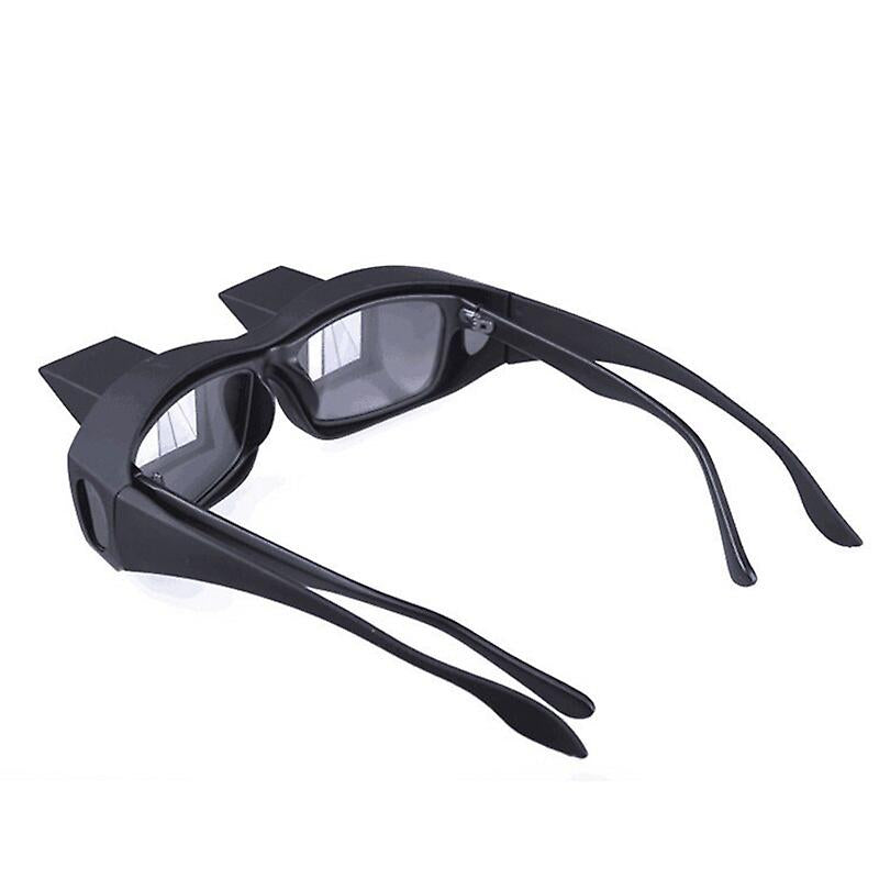 Lazy Reading Glasses,Bed Prism Glasses,90 Degree Laying Down Eyeglasses Horizontal Spectacles for Reading and Watch TV
