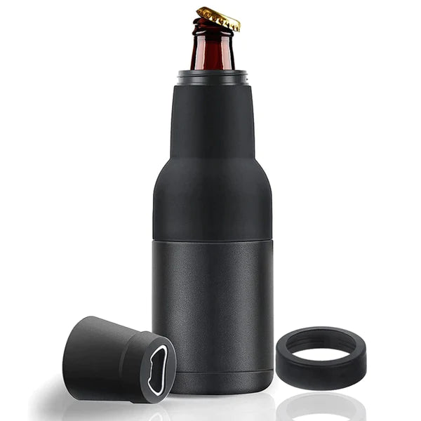 Bottle holder/cooler with a bottle opener