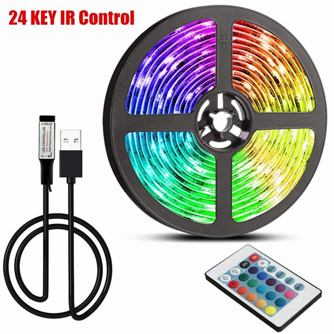 10M 5M Led Strip Lights RGB Infrared Bluetooth Control Luces Luminous Decoration For Living Room 5050 Ribbon Lighting Fita Lamp