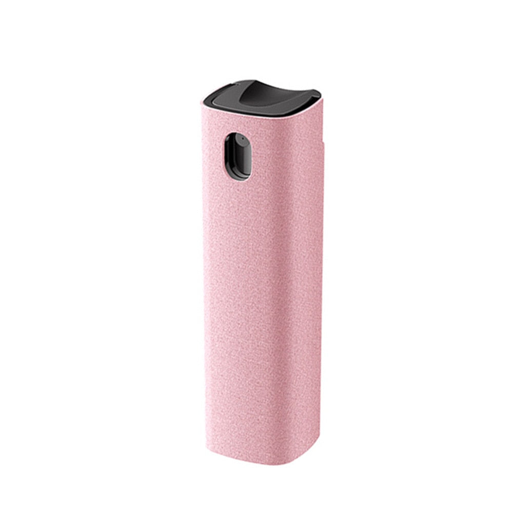 Phone Screen Cleaner Spray (2 In 1) Computer Screen Dust Removal Microfiber Cloth Set Cleaning Artifact Without Cleaning Liquid